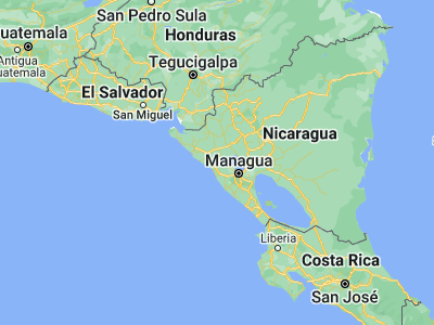 Map showing location of La Paz Centro (12.34, -86.67528)