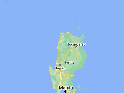 Map showing location of La Paz (17.6746, 120.6864)