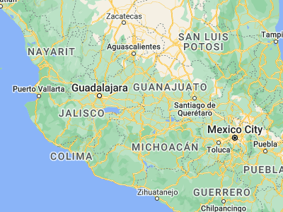 Map showing location of La Piedad Cavadas (20.34763, -102.02806)