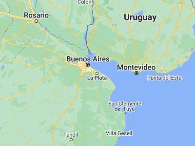Map showing location of La Plata (-34.92145, -57.95453)