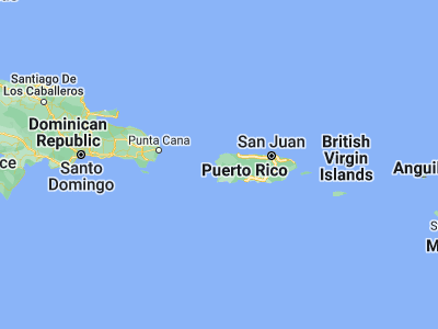 Map showing location of La Playa (18.28745, -67.18685)