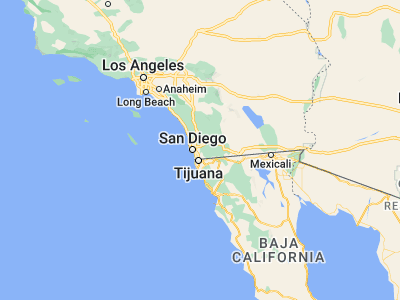 Map showing location of La Presa (32.70811, -116.99725)