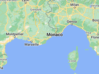 Map showing location of La Roquette-sur-Siagne (43.59948, 6.95705)