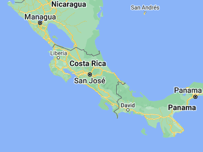 Map showing location of La Suiza (9.85238, -83.61331)