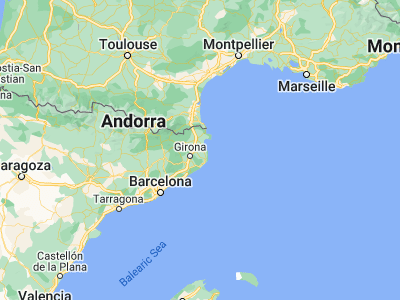 Map showing location of la Tallada d'Empordà (42.0802, 3.05583)