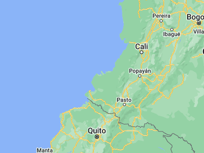 Map showing location of La Tola (2.41083, -78.24278)