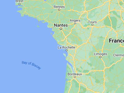Map showing location of La Tranche-sur-Mer (46.343, -1.437)