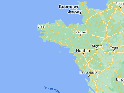 Map showing location of La Trinité-sur-Mer (47.5868, -3.02994)