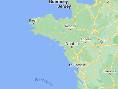 Map showing location of La Turballe (47.34686, -2.50734)