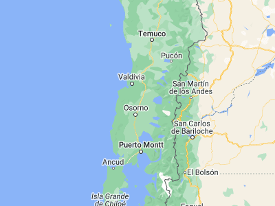 Map showing location of La Unión (-40.28333, -73.08333)