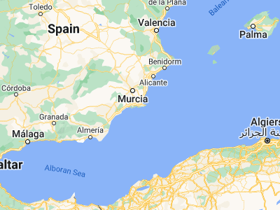 Map showing location of La Unión (37.61915, -0.87799)