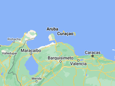 Map showing location of La Vela de Coro (11.46209, -69.56591)