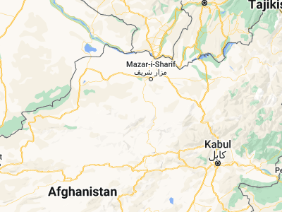 Map showing location of Lab-Sar (36.02634, 66.83799)