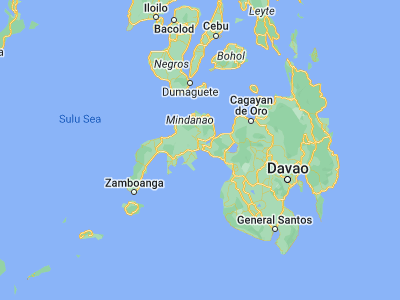 Map showing location of Labangan (7.8654, 123.5123)