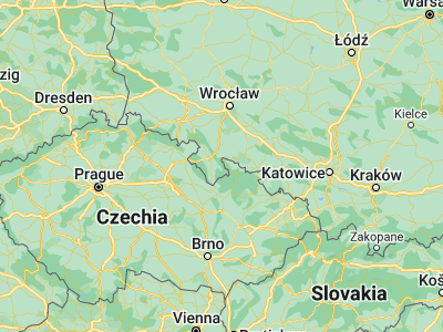 Map showing location of Lądek-Zdrój (50.34371, 16.87946)