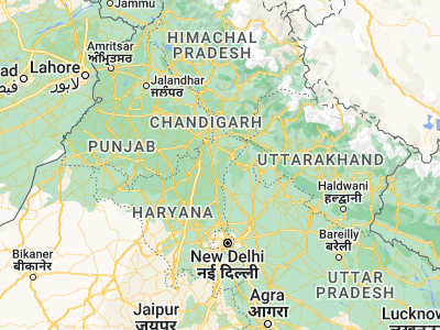 Map showing location of Lādwa (29.99382, 77.04439)