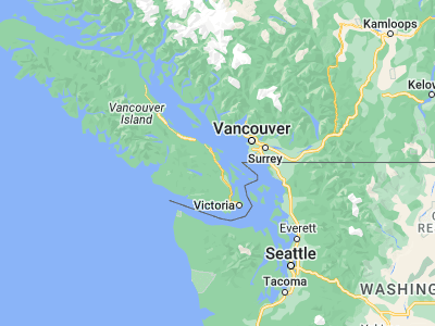 Map showing location of Ladysmith (48.98292, -123.81938)