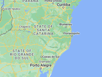 Map showing location of Lages (-27.81611, -50.32611)