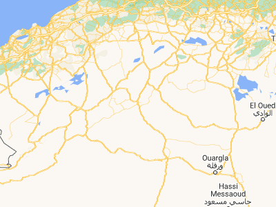 Map showing location of Laghouat (33.8, 2.86514)