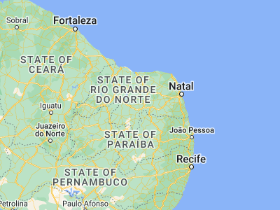 Map showing location of Lagoa Nova (-6.1, -36.48333)