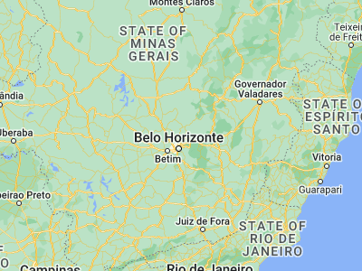 Map showing location of Lagoa Santa (-19.62722, -43.88972)