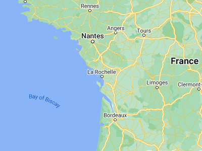 Map showing location of Lagord (46.18822, -1.15355)