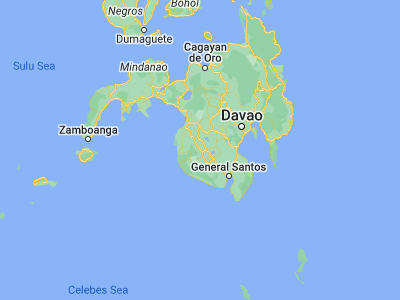 Map showing location of Laguilayan (6.6525, 124.52111)