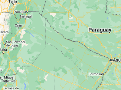 Map showing location of Laguna Yema (-24.25391, -61.24466)