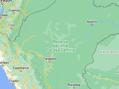 Map showing location of Lagunas (-5.22694, -75.67528)