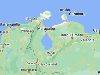 Map showing location of Lagunillas (10.13008, -71.25946)