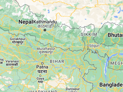 Map showing location of Lahān (26.72958, 86.49515)