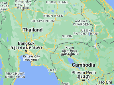 Map showing location of Lahan Sai (14.41142, 102.85936)