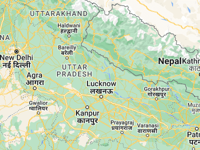 Map showing location of Lāharpur (27.71008, 80.90069)
