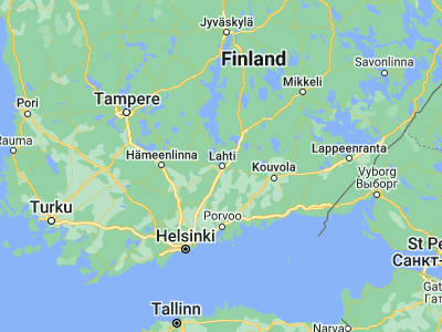 Map showing location of Lahti (60.98267, 25.66151)