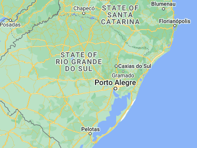 Map showing location of Lajeado (-29.46694, -51.96139)