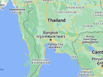 Map showing location of Lak Si (13.88724, 100.5792)