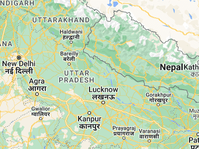 Map showing location of Lakhīmpur (27.952, 80.78257)