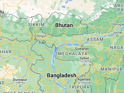 Map showing location of Lakhipur (26.03001, 90.30611)