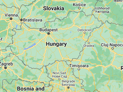 Map showing location of Lakitelek (46.87601, 19.99504)