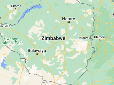 Map showing location of Lalapanzi (-19.33225, 30.17768)