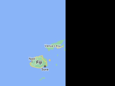 Map showing location of Lambasa (-16.41667, 179.38333)