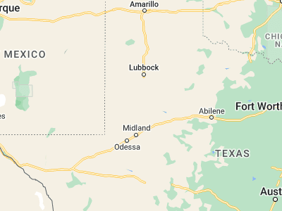 Map showing location of Lamesa (32.7376, -101.95099)