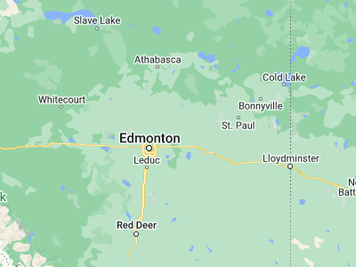 Map showing location of Lamont (53.76686, -112.80195)