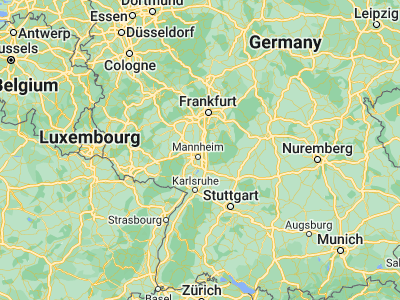 Map showing location of Lampertheim (49.59786, 8.4725)