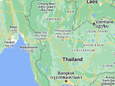 Map showing location of Lan Krabue (16.60003, 99.84889)