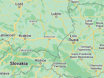 Map showing location of Łańcut (50.06871, 22.22912)