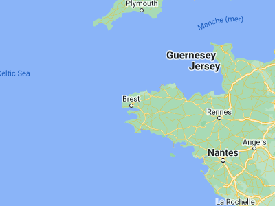 Map showing location of Landerneau (48.45252, -4.25252)