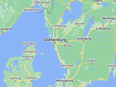 Map showing location of Landvetter (57.68665, 12.21169)