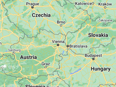 Map showing location of Langenzersdorf (48.3, 16.35)