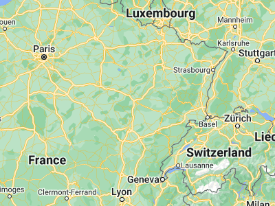 Map showing location of Langres (47.86667, 5.33333)